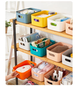 Household Multipurpose Storage Box Organizer Sundries Storage Box Desktop Cosmetic Storage Rattan Basket