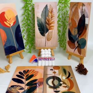 HIASAN DINDING DAUN ABSTRAK TROPICAL AESTHETIC (15X30) WALL DECOR PAJANGAN DINDING POSTER RUANGAN