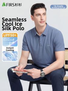 Firs | 7A Antibacterial Ice Silk Mens Short Sleeve Polo Shirt