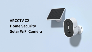 ANRAN solar CCTV Camera Wireless Security Cameras Outdoor 4MP IP Wifi Cameras AI Motion Detection & Color Night Vision Home Security Cam Two-Way Talk Spotlight Siren AlarmC2