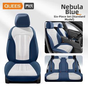 QUEES | Universal Full Cover Car Seat Covers Leather
