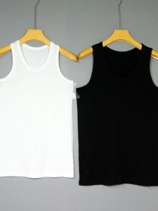 Cheap Processing Export Summer Men Pure Color Pure Cotton Vest Solid Color Fashion plus Size Fat People Sports Han Vest