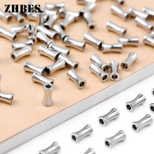 Stainless Steel Bamboo-Style loose Beads 10/20pcs 4x8/5.5x12mm For DIY Jewelry Making Bracelets Necklaces Craft Accessories