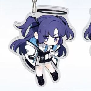 Blue Archive Sand Wolf White Son Early Seiyo Yoshika Acrylic Q Version Character Keychain Pendant Toy from Japan Anime Gift