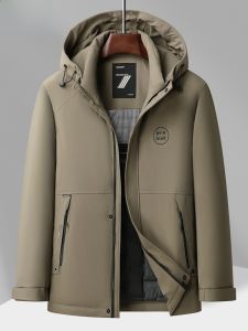 HENGYUANXIANG | Hengyuanxiang Mens Down Jacket 2025 New Goose Down Casual Hooded Warmth High-end Dad Clothes Fashionable Urban Daily Wear