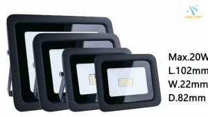 Lampu Sorot LED Tempel Outdoor 200 Watt Cahaya Tembak - Anti Air Hujan IP65 Waterproof - Hemat Energi