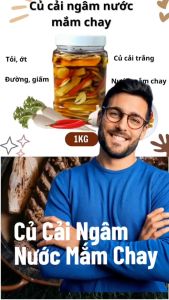 Củ cải ngâm nước mắm chay 500g- 1kg- Ăn chay và mặn đều dùng đượo-  Hương Nhiên