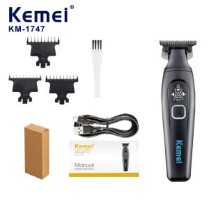Kemei | Kemei1747 Electric Hair Cutting Machine Cordless Hair Clipper Professional Rechargeable Beard Trimmer Man Carving Clipper Barber