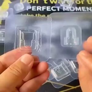 ตะขอแขวน ตะขอคู่ AB ตะขอแปะผนัง ตะขอติดผนัง ฮูกติดผนัง ตะขอกาวสองด้าน แขวนรูปภาพ แขวนของใช้ พลังช้าง ตะขออนกประสงค์ แผ่นกาวสองหน้า