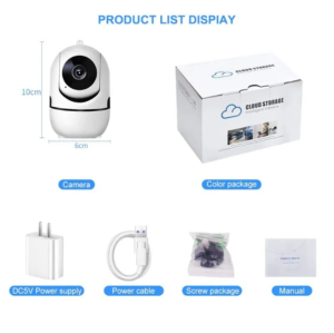 ( ส่งจากไทย ) กล้องวงจรปิด HD 1080P กล้องวงจรปิด IP Camera ( ฟรี อแดปเตอร์ ) ติดตั้งภายในบ้าน IP Camera HD เชื่อมต่อกับ Wifi บ้าน 2.4G กล้องไวไฟ ใช้งานภายในบ