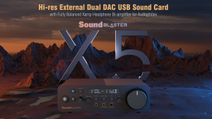 Creative Sound Blaster X5 USB DAC Hi-Res External Sound Card with Xamp Amp for Audiophiles