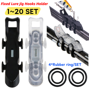 Magnetic Fishing Fixed Bait Gear with Rubber Rings Lures Hook Keeper Holder Prevent Scratching Accessories for Fishing Rod Tool
