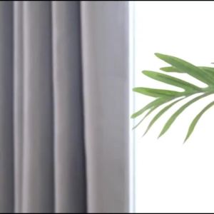 1pc Modern Multi-Color 100% Blackout Curtain Black Lined Thermal Insulated Window Drapes for Living Room Home Office