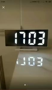 Sonifer Jam Meja Digital LED Alarm Clock Mirror