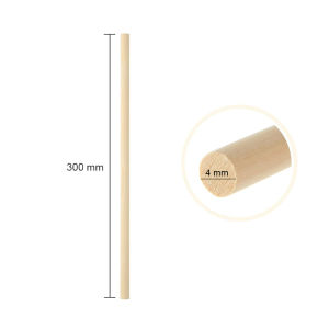 Round Wooden Stick for CraftsIce Lollies and Model Making Cake Dowel DIY Durables Dowel Building Model Woodworking Tool