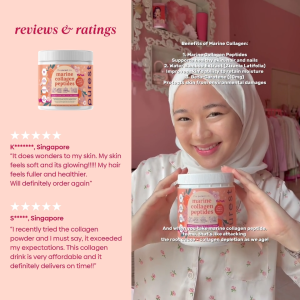 Purest Co Marine Collagen Peptides - Peach 30svg (Skin Hair & Nail Vitality)