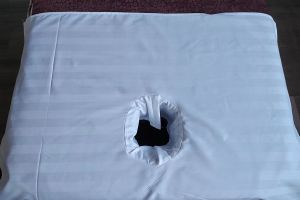 Cushion Lying Pillow Case Massage Cloth with Hole Massage Towel Hole Bath Mat Pure Cotton Beauty Bedside Hole Towel Cotton Beauty Salon Special