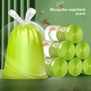 MONLEYTA | Thickened Large Size Mosquito Repellent Kitchen Garbage Bags With Drawstring Student Dormitory Anti-Insect Handheld Home Use