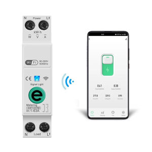 Ewelink 1P+N 63A 110V 220V WIFI Smart Switch Energy Meter kWh Metering Circuit Breaker Timer Relay Smart Home Protection