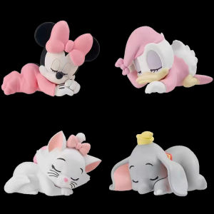 Herocross | Anime Figures Marie Cat Dumbo Minnie Daisy Character Sleep Doll Model Toys Ornaments Collection Action Figure Toy Christmas Gift