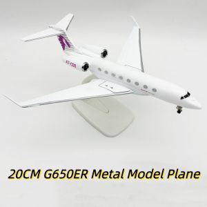 G650ER Series 20CM Scale Aircraft Gulfstream G650ER Airways Metal Model Planes Diecast Business Jet Collected Gift By Aviation