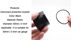 RYSJM | 52mm Car Water Temp Gauge LCD Digital Temperature Sensor 1/8NPT Thermometer Joint Pipe 40-120℃ with White LED Moto For 12V24V