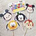 SK Tsum Tsum Disney Birthday Cake Topper Cupcake Pudding 1 set. 