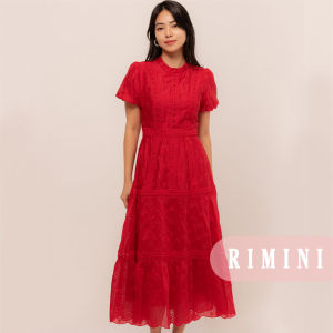 RIMINI - Dress Pesta Maxi Cantik Berlengan Puff Size XS-XL -  Aisling Dress 525147