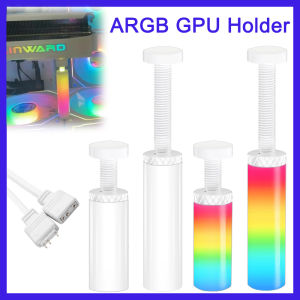 ARGB Graphics Card Bracket 5V 3Pin Universal GPU Brace Support Adjustable Telescopic Rotary Stand GPU Video Card Holder