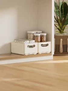 Retractable Extended Storage Box Plastic Drawer Clothing Cabinet Storage Basket Kitchen Desktop box organizer