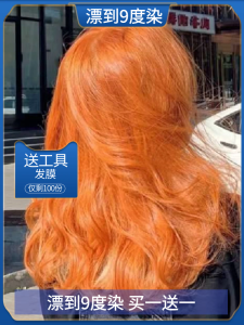 Home Dye Hair Kit Womens Red Hair Coloring Paste No Bleaching Orange Brown Color Long Lasting Hair Dye by Chaobei