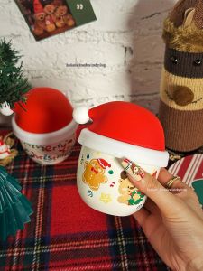 Christmas Gift Ceramic Mug with Lid
