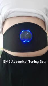Electric Abs Abdominal Trainer Toning Belt EMS Muscle Stimulator Toner Smart Body Slimming Home Gym Fitness Equiment