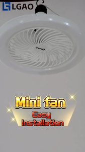 Modern Ceiling Lights with 3 Speed Ceiling Fan Remote-Control LED Ceiling fan Adjustable Brightness Quiet Operation 30W White Light 2400lm 6000K Color Temperature No Wire Required