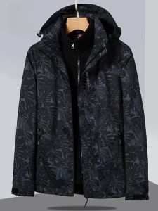 ROMON | Romon Three-in-One Mens and Womens Outdoor Windproof Spring Autumn Climbing Jacket Layered Fashionable Urban Style Coat