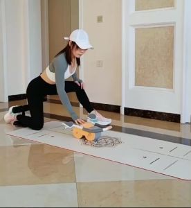 ลูกกลิ้งบริหารหน้าท้องแบบรีบาวด์อัตโนมัติ กำลังกายบริการหน้าท้องแบบรองรับ P697