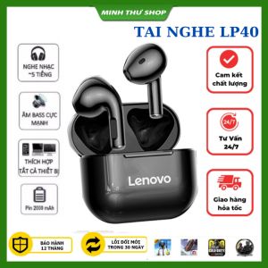 Tai Nghe Bluetooth Lenovo LP40/LP40 Pro TWS Tai Nghe Không Dây Điều Khiển Cảm Ứng Bass Căng -Bảo Hành 12 Tháng