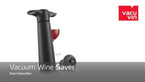 Vacu Vin Wine Saver Black | 1 Stopper
