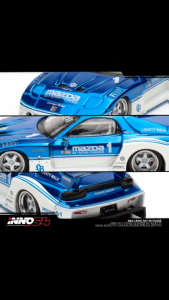 INNO64 1/64 LBWK RX7 (FD3S) LB-SUPER SILHOUTTE HKTCS2024 (Chase Car)