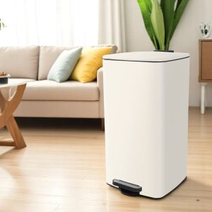 30L stainless trash bin can with pedal for room bathroom kitchen garbage bin with cover big size