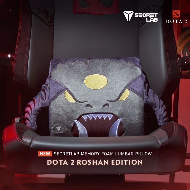 Secretlab Memory Foam Lumbar Pillow—Dota Roshan Edition หมอนรองหลัง ...