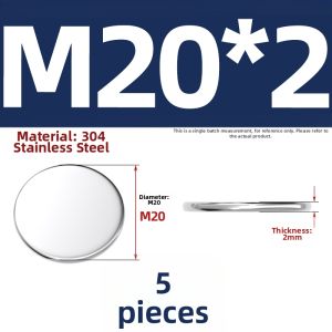 TIANZHUOJINSHU | Solid 304 Stainless Steel Flat Washers For Pipe Sealing