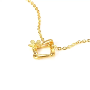 Chow Sang Sang 周生生 999.9 24K Pure Gold Essence Blossom Bamboo Pendant for Women 29132P Price-by-Weight 1.49g Gold [Not Include the Necklace]