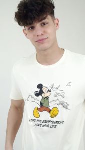 Forest x Disney Organic Cotton 200gsm Interlock Knitted Round Neck Tee Family Tee - FW20085 / FW820085 / FWK20085