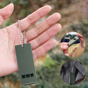 2Pcs 3-frequency Whistler High Decibel Emergency Whistler Signal Rescue for Camping Hiking Survival Whistling Outdoor Tools