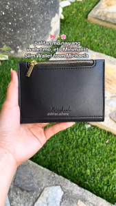 MICHAELA Minimalist Card Wallet with Zip Coins Pocket 4 Card Slots Slim Small Wallet MLP55181 2Q