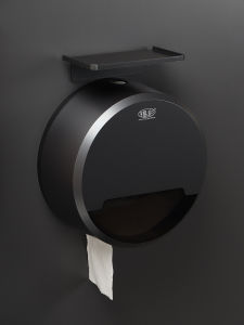 Waterproof Wall-Mounted Tissue Box Bathroom Toilet Paper Holder No-Drilling Large Capacity Roll Paper Holder Hotel Bathroom Accessories