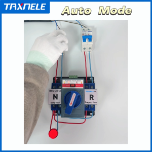 Automatic Transfer Api Switch Kekuasaan Ganda ATS 63A 2P Auto Otomatis 220v Genset Inverter