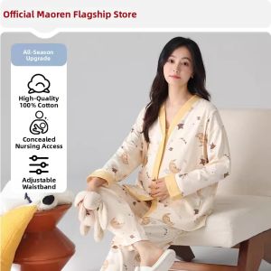 MiiOW | Pregnant Maternity Pajamas With Breast Pad