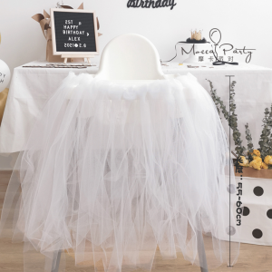 JN Tutu Cloth Fabric 25 yards 22M Tulle Skirt For High Chair For Kids/Girls For Baby Shower For Birthday Party For 1st Anniversary For Christening DIY Decoration Party Decorations